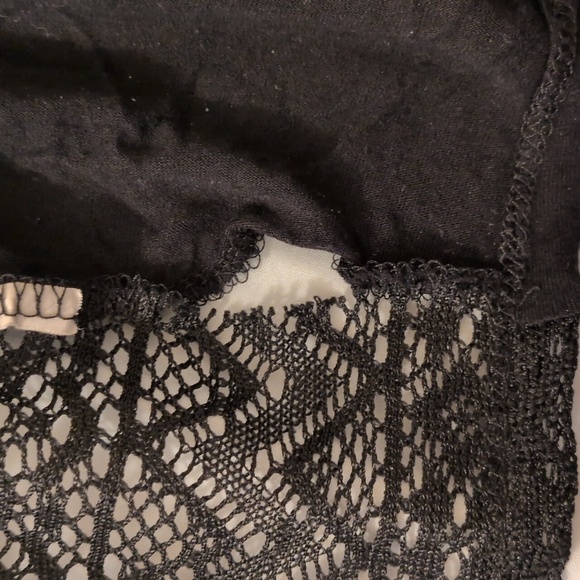 Black Cardigan with Lace Back - Picture 8 of 8